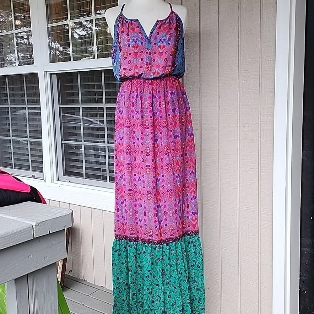 Dalia boho full length dress size 2 nwt - Picture 2 of 6